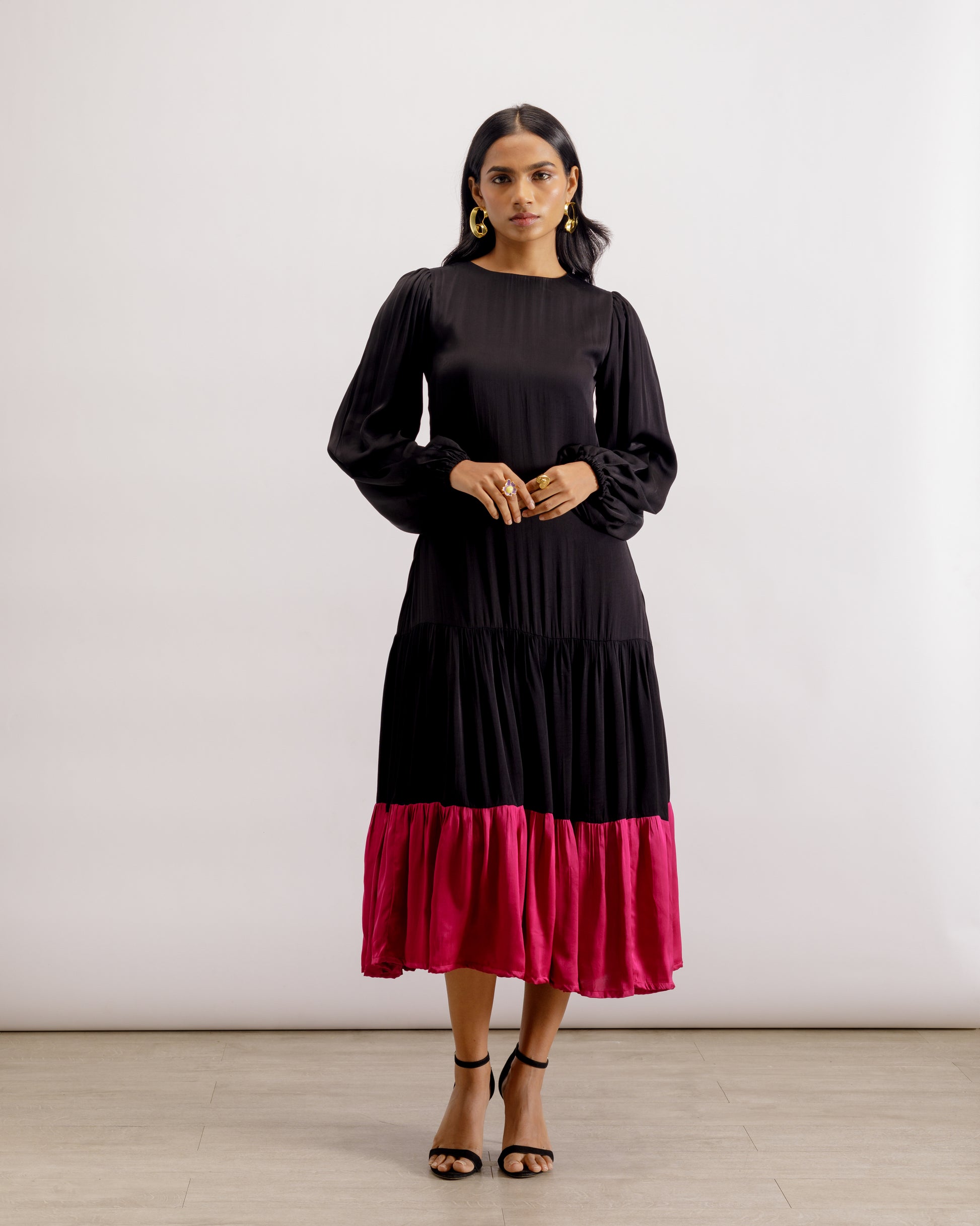 Maxi Dress With Sleeves | Gather Maxi Dress | PAIVE