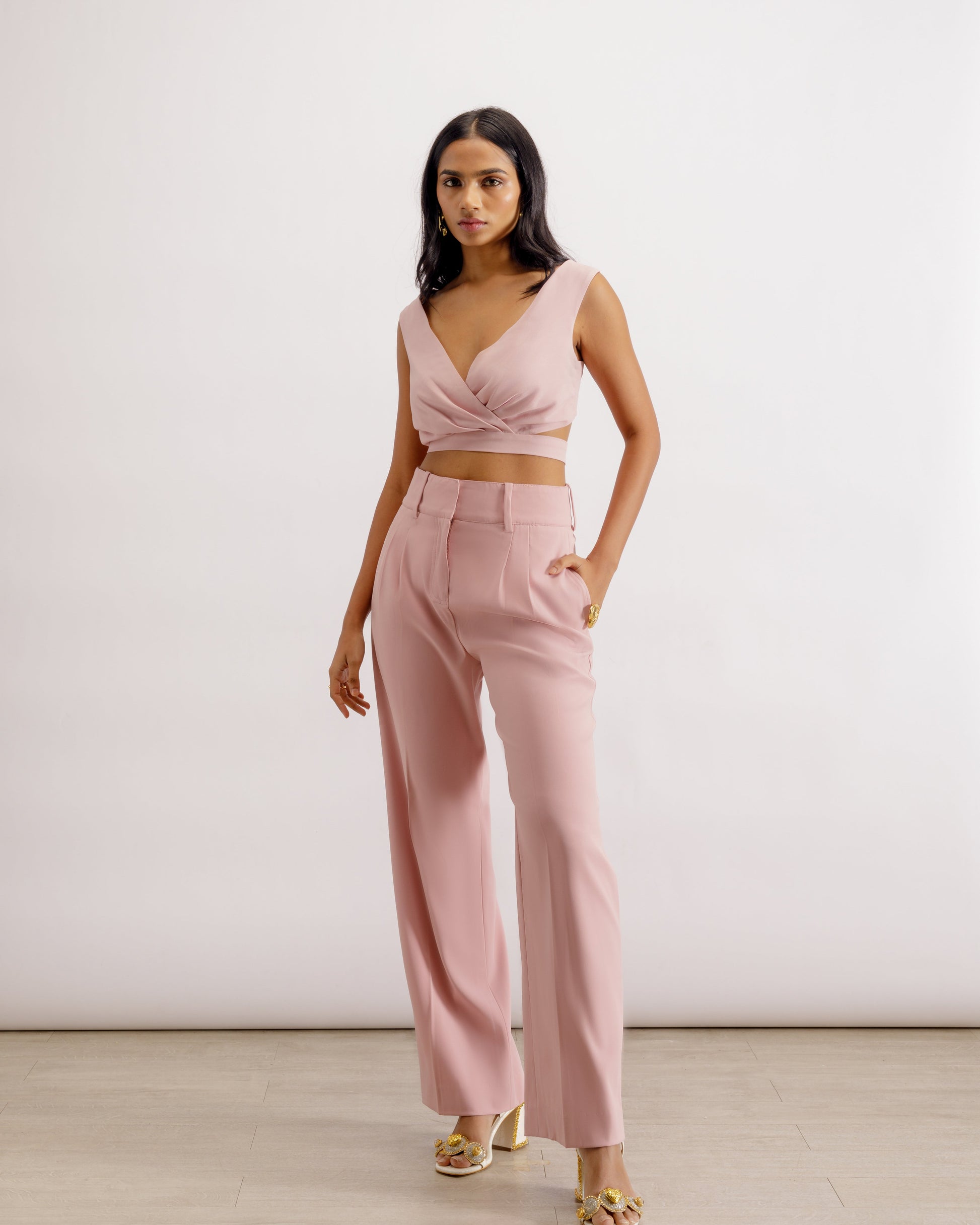 pink trousers