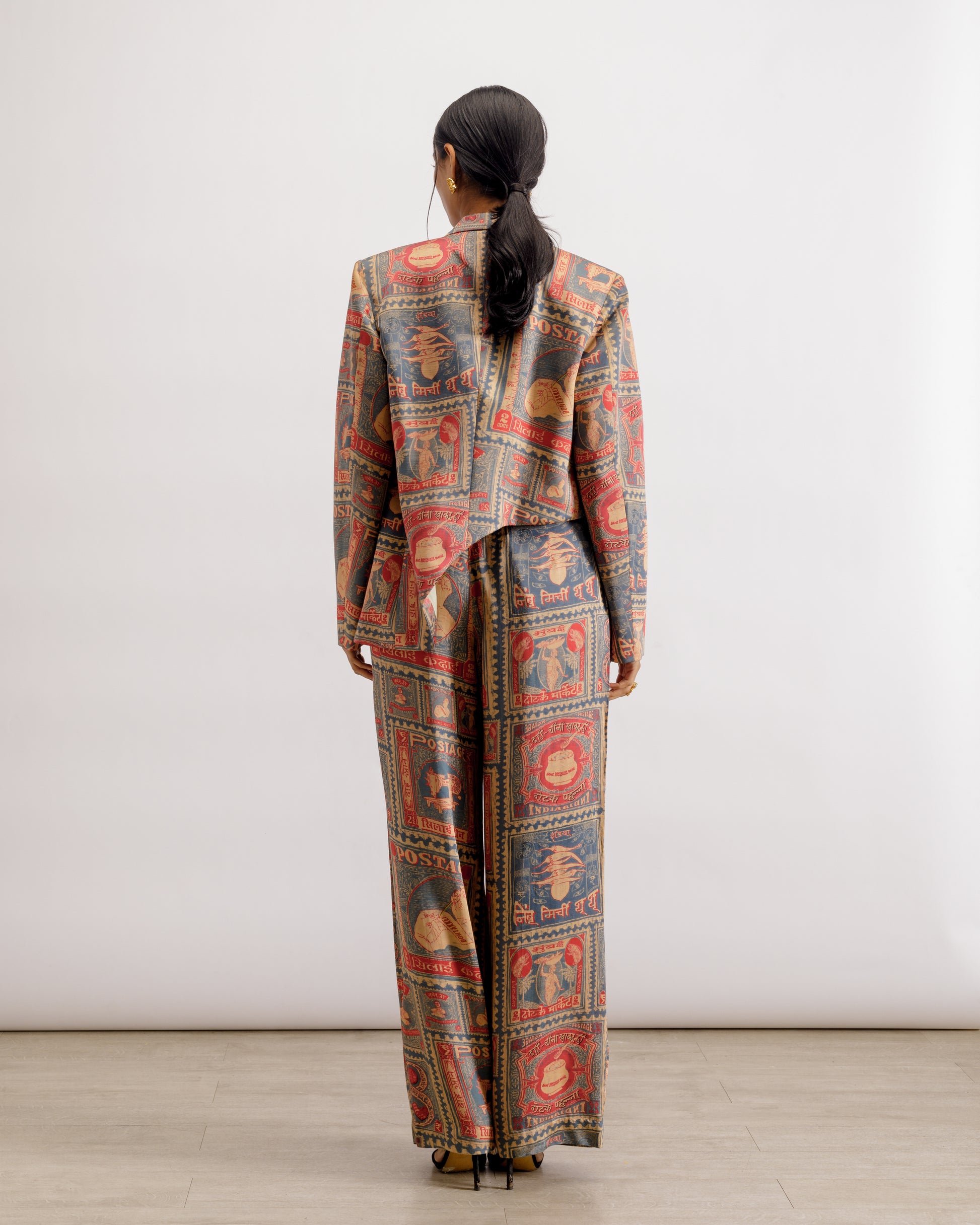 Printed Double-Breasted Blazer | Thappa Blazer | PAIVE